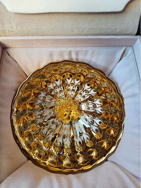 Handmade golden peacock Jianzhan tea cup luxury Chinese Tenmoku master cup